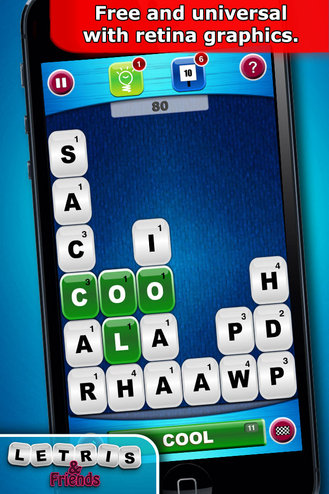Letris & Friends Word puzzle game for iPhone Letris & Friends Word puzzle game for iPhone